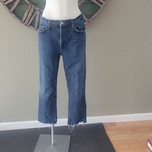 Agolde Wilder Straight Leg Chic Cropped Denim Jeans